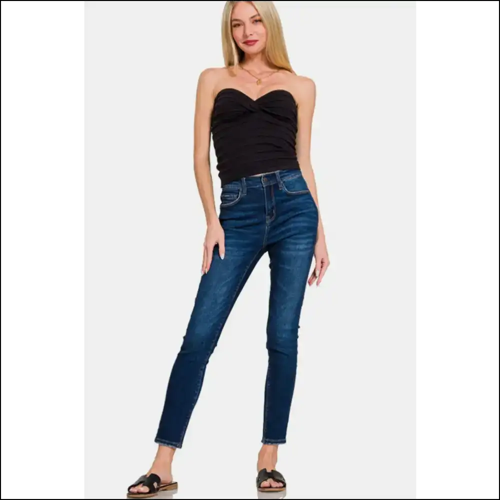 Twisted Sweetheart Neck Ruched Top - Tank Tops on Sale Worldwide Shipping