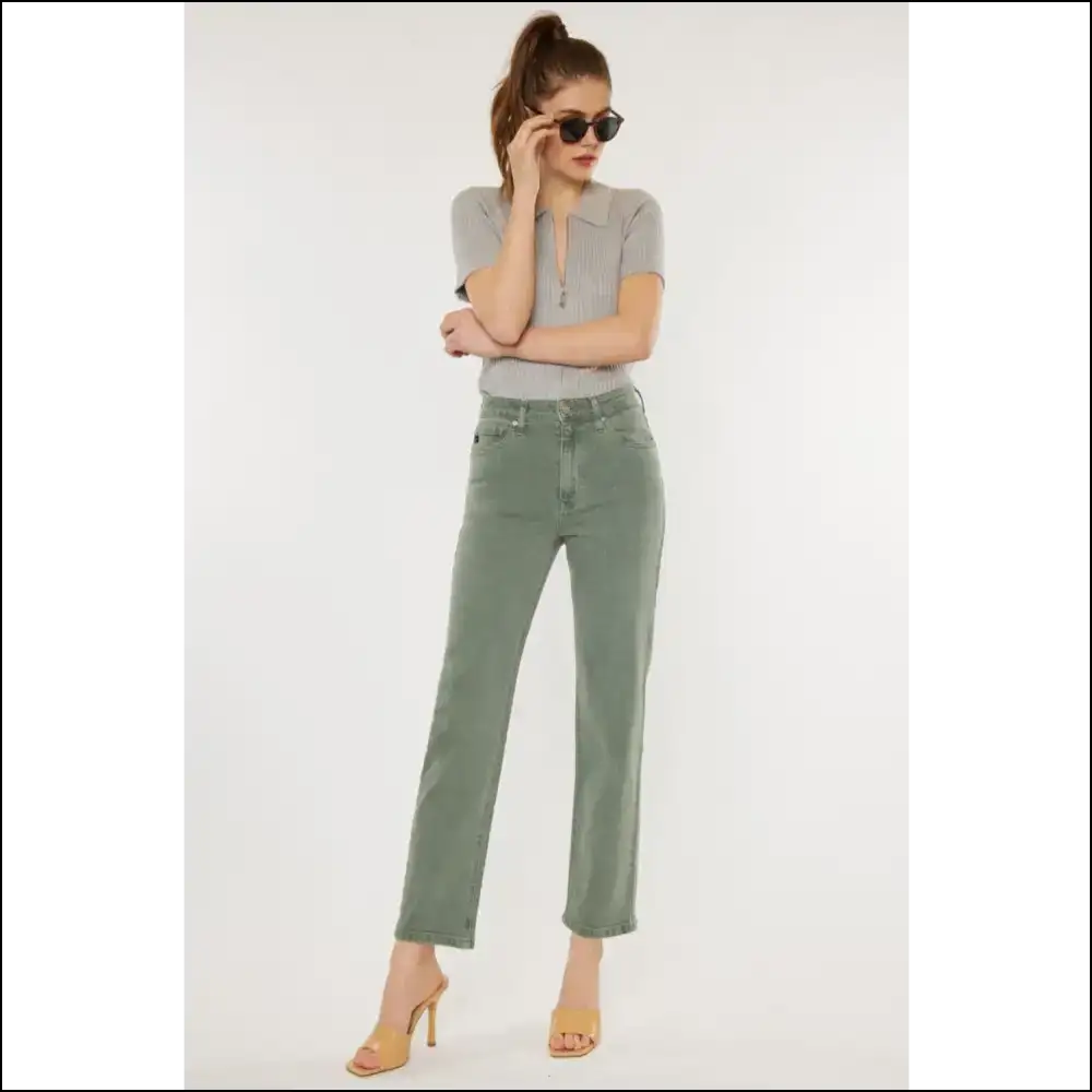 Ultimate 90s Throwback: Needful Things Ultra High Rise Straight Vibes! 🍏✨ - Jeans on Sale Worldwide Shipping