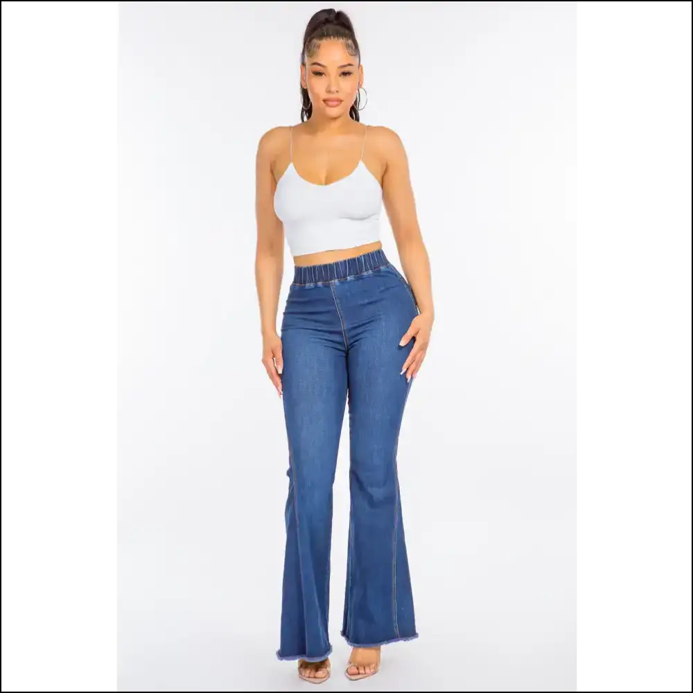 Unleash your Inner Diva with American Bazi Curvy Flare Jeans! 🍑✨ - Jeans on Sale Worldwide Shipping
