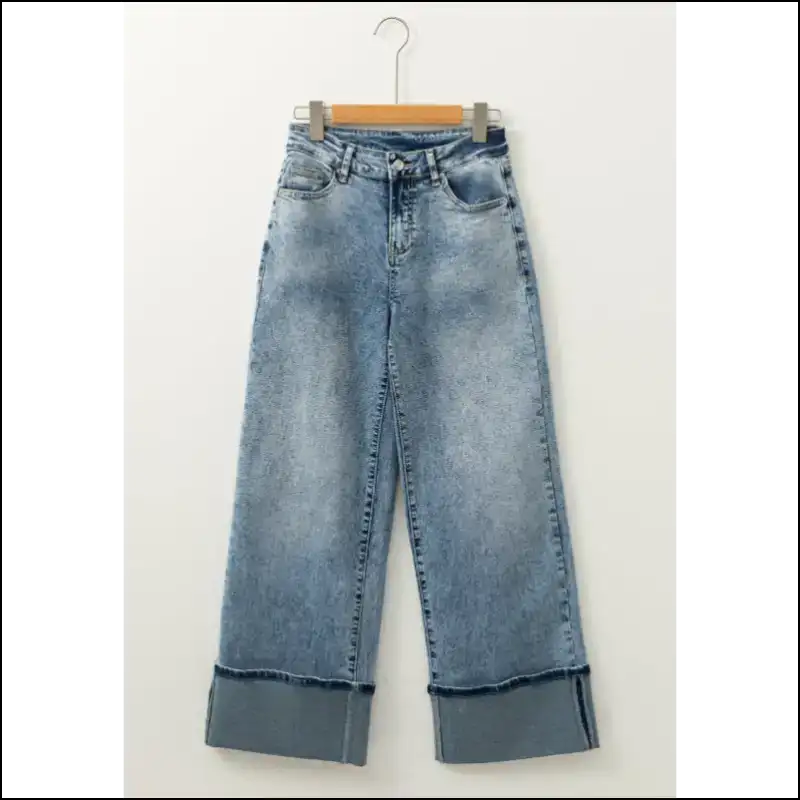 Unleash your Inner Fashion Diva with Needful Things Chic Washed Wide Leg Jeans! 😎👖 - Jeans on Sale Worldwide Shipping