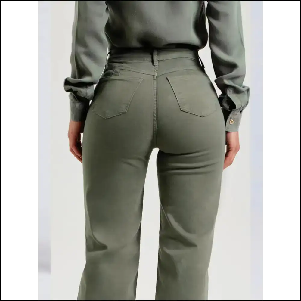 Unleash your Inner Fashionista with Chic Buttoned Raw Hem Jeans! - Jeans on Sale Worldwide Shipping