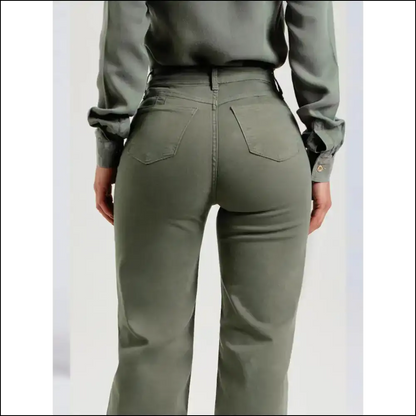 Unleash your Inner Fashionista with Chic Buttoned Raw Hem Jeans! - Jeans on Sale Worldwide Shipping