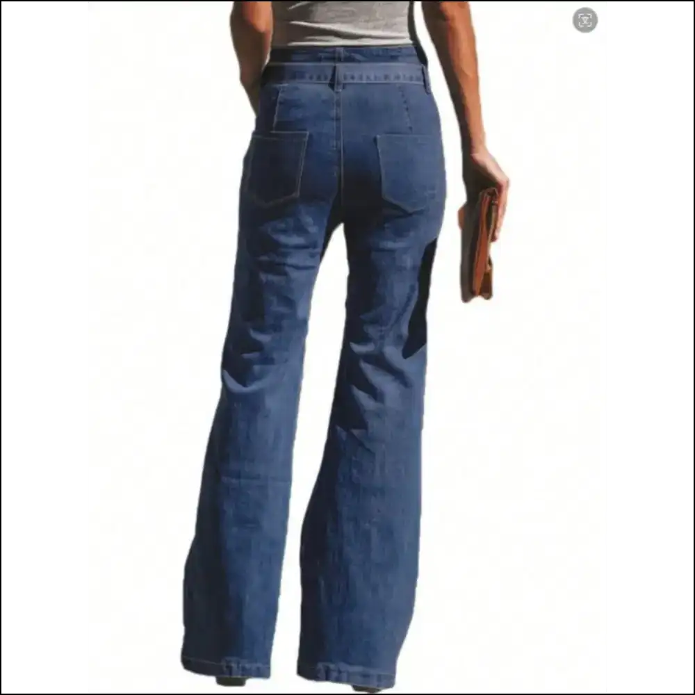 Unleash your Inner Fashionista with Needful Things Tied Flare Jeans! - Jeans on Sale Worldwide Shipping