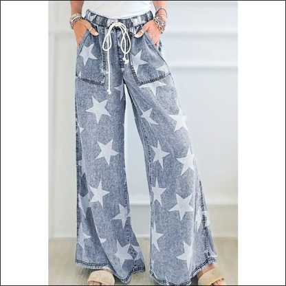 Unleash your Inner Galaxy with Starry Nights High Waist Jeans! 🌌✨ - Medium / 14 - Jeans on Sale Worldwide Shipping