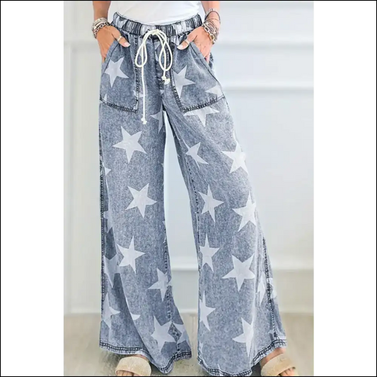 Unleash your Inner Galaxy with Starry Nights High Waist Jeans! 🌌✨ - Medium / 14 - Jeans on Sale Worldwide Shipping