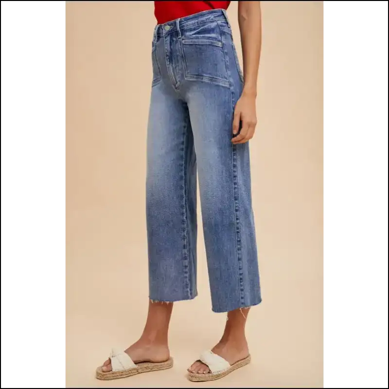 Unleash your Inner Goddess in High Rise Wide Leg Jeans from Needful Things! 🍑✨ - on Sale Worldwide Shipping