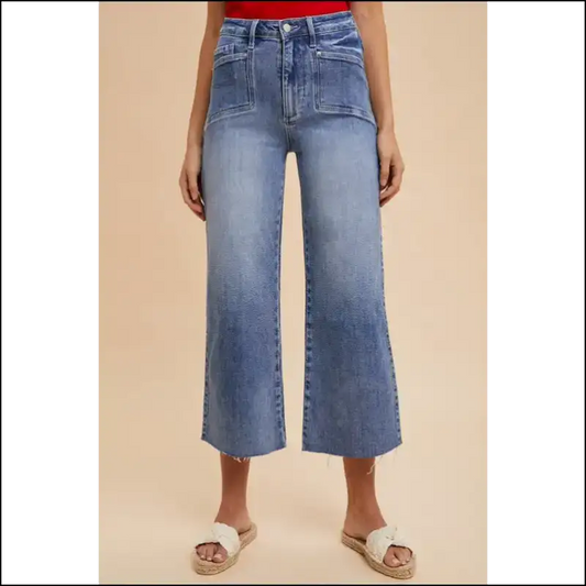 Unleash your Inner Goddess in High Rise Wide Leg Jeans from Needful Things! 🍑✨ - Medium / s - on Sale Worldwide Shipping