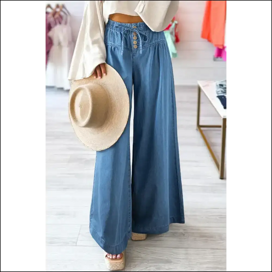 Unleash your Inner Goddess in Needful Things Wide Leg Jeans - Medium / 6 - on Sale Worldwide Shipping