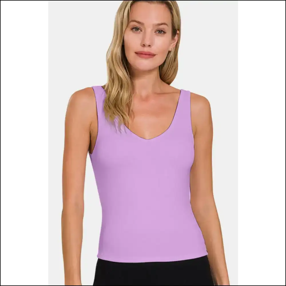 Unleash your Inner Goddess in our V-neck Slim Tank: Confidence Unlocked! 💪✨ - Tank Tops on Sale Worldwide Shipping