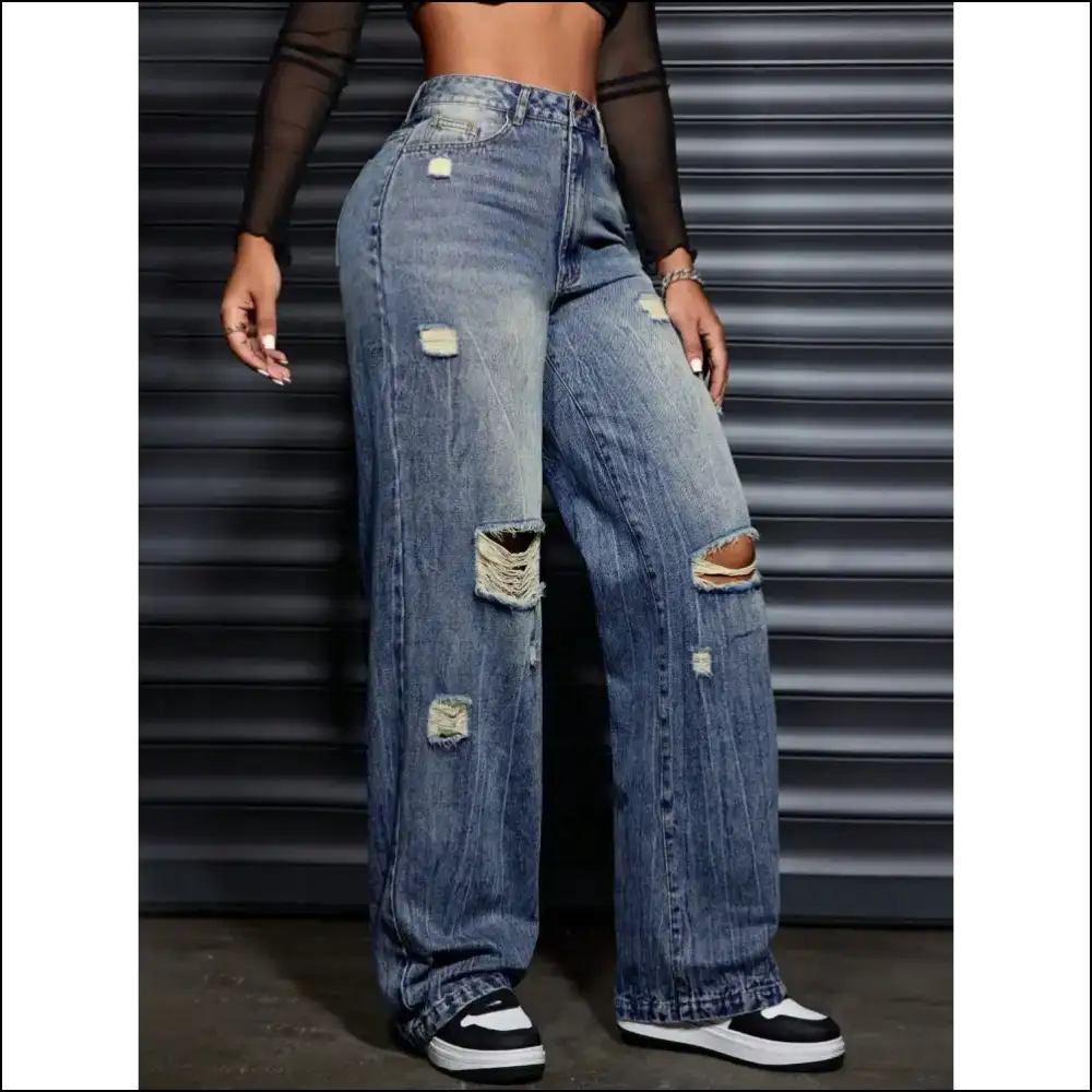 Unleash your Inner Rebel with Needful Things Stylish Wide Leg Jeans 😜👖 - on Sale Worldwide Shipping