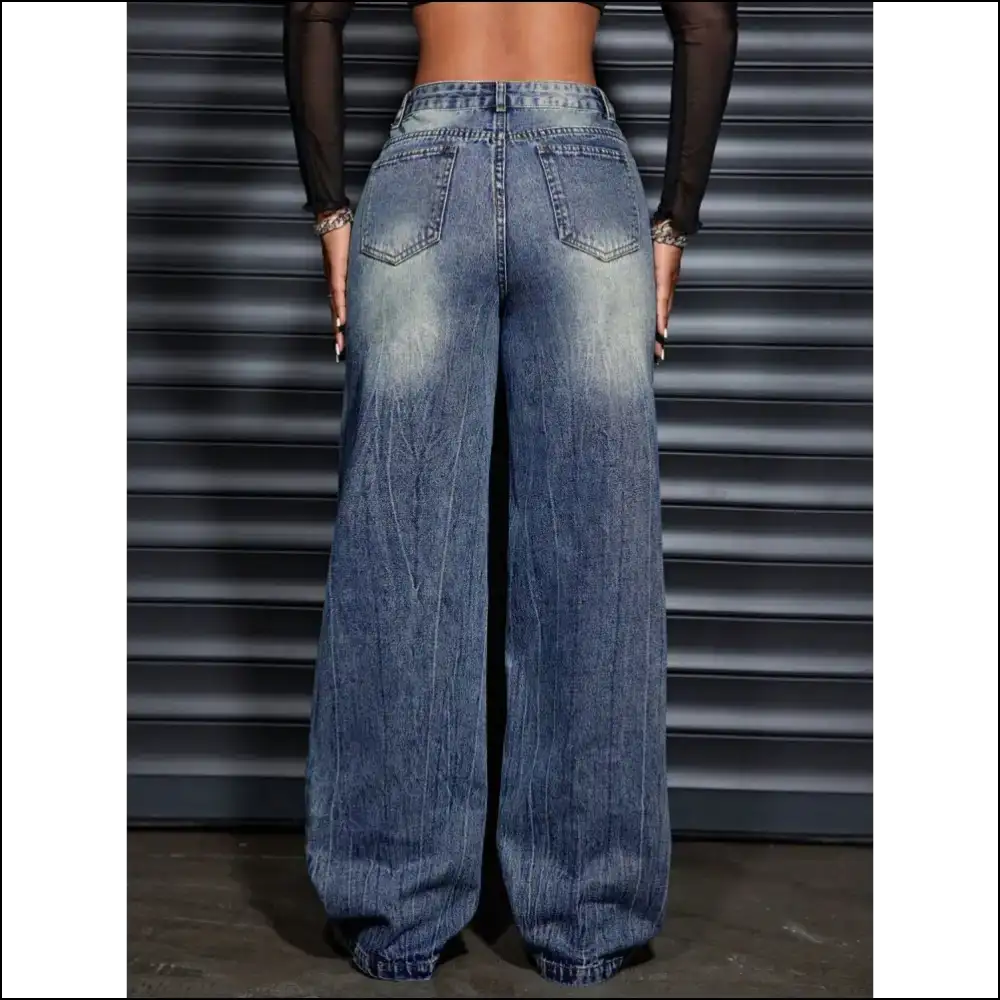 Unleash your Inner Rebel with Needful Things Stylish Wide Leg Jeans 😜👖 - on Sale Worldwide Shipping