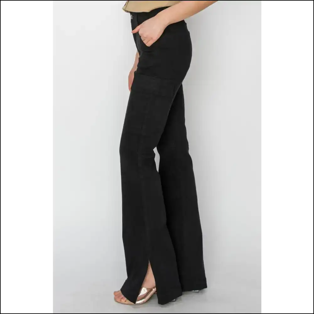 Unleash your Inner Sass with Risen Cargo Bootcut Jeans - Confidence Overload! 💥👖 - on Sale Worldwide Shipping