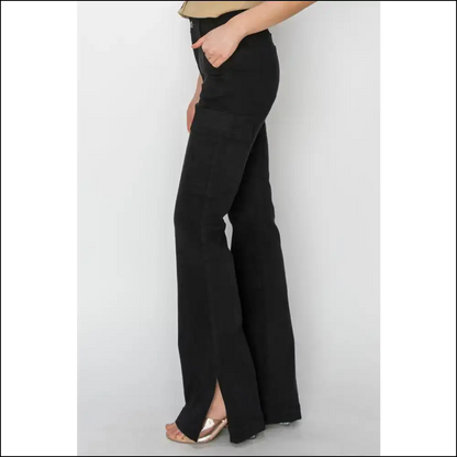 Unleash your Inner Sass with Risen Cargo Bootcut Jeans - Confidence Overload! 💥👖 - on Sale Worldwide Shipping