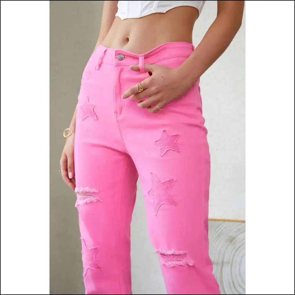 Unleash your Inner Star in Raw Hem Distressed Jeans by Needful Things 🌟👖 - on Sale Worldwide Shipping