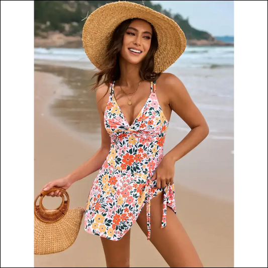 Unleash your Inner Summer Goddess in our Twisted Crisscross One-piece! ?️ - One-piece one Piece Swimwear on Sale Worldwide Shipping