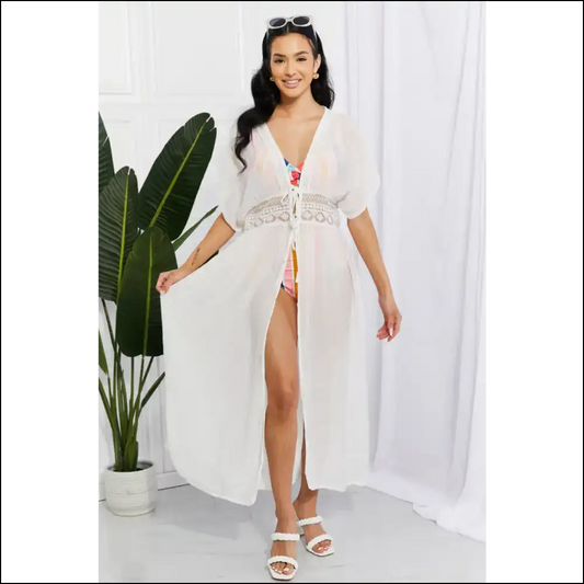 Unleash your Inner Sun Goddess with Marina West Swim: Cover-up Goals! 🌞✨ - White / one Size - Cover-ups Swimwear on Sale Worldwide Shipping