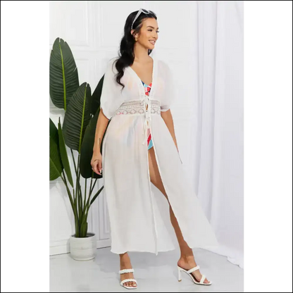 Unleash your Inner Sun Goddess with Marina West Swim: Cover-up Goals! 🌞✨ - White / one Size - Cover-ups Swimwear on Sale Worldwide Shipping