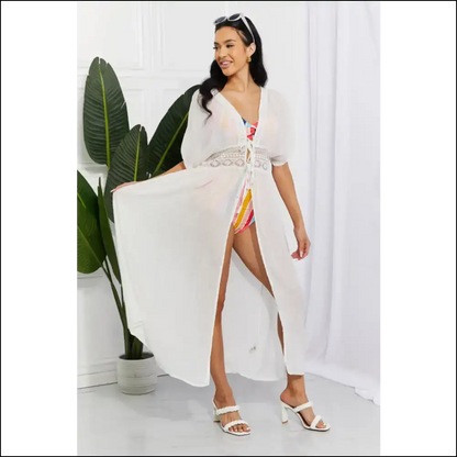 Unleash your Inner Sun Goddess with Marina West Swim: Cover-up Goals! 🌞✨ - White / one Size - Cover-ups Swimwear on Sale Worldwide Shipping