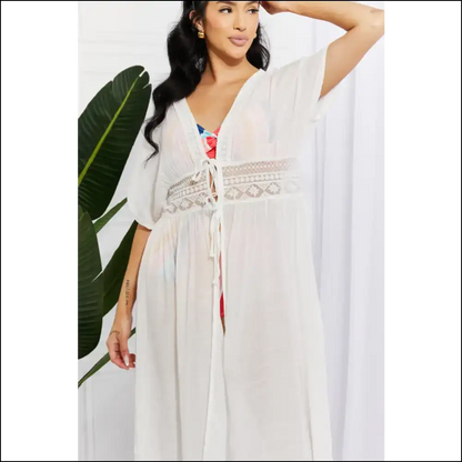 Unleash your Inner Sun Goddess with Marina West Swim: Cover-up Goals! 🌞✨ - White / one Size - Cover-ups Swimwear on Sale Worldwide Shipping