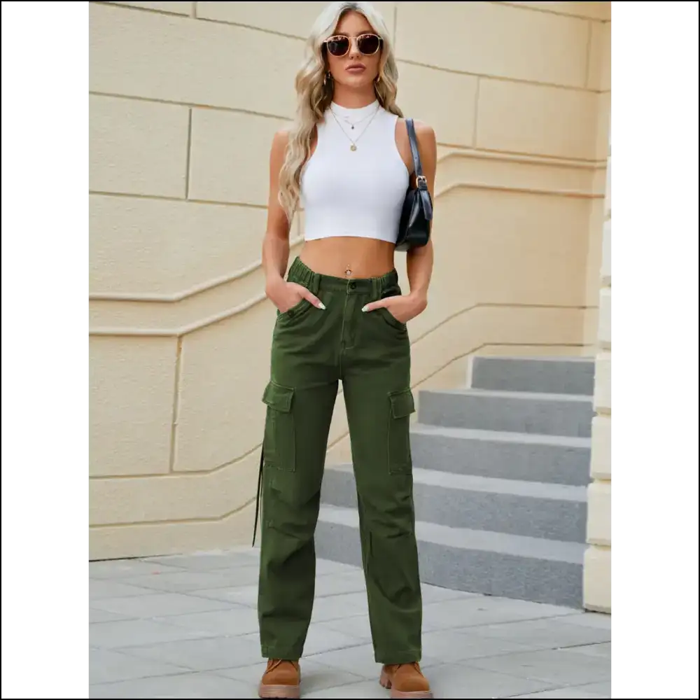 Unstoppable in Pocketed Straight Jeans: Needful Things for the Fiercely Fabulous! 👖💁‍♀️ - Jeans on Sale Worldwide Shipping