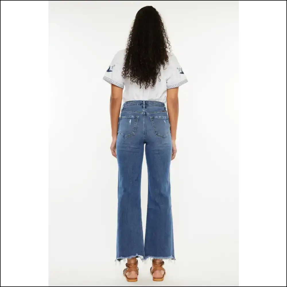 Upgrade your Life with Kancan High Rise Slim Wide Leg Jeans – where Comfort Meets *whoa!* 😜 - on Sale Worldwide Shipping