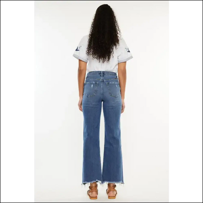Upgrade your Life with Kancan High Rise Slim Wide Leg Jeans – where Comfort Meets *whoa!* 😜 - on Sale Worldwide Shipping