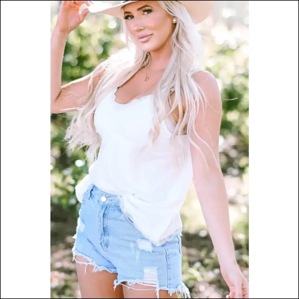 V-neck Tank: Unleash your Inner Goddess with a Splash of Sass! 💁‍♀️✨ - Tank Tops on Sale Worldwide Shipping