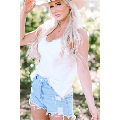 V-neck Tank: Unleash your Inner Goddess with a Splash of Sass! 💁‍♀️✨ - Tank Tops on Sale Worldwide Shipping