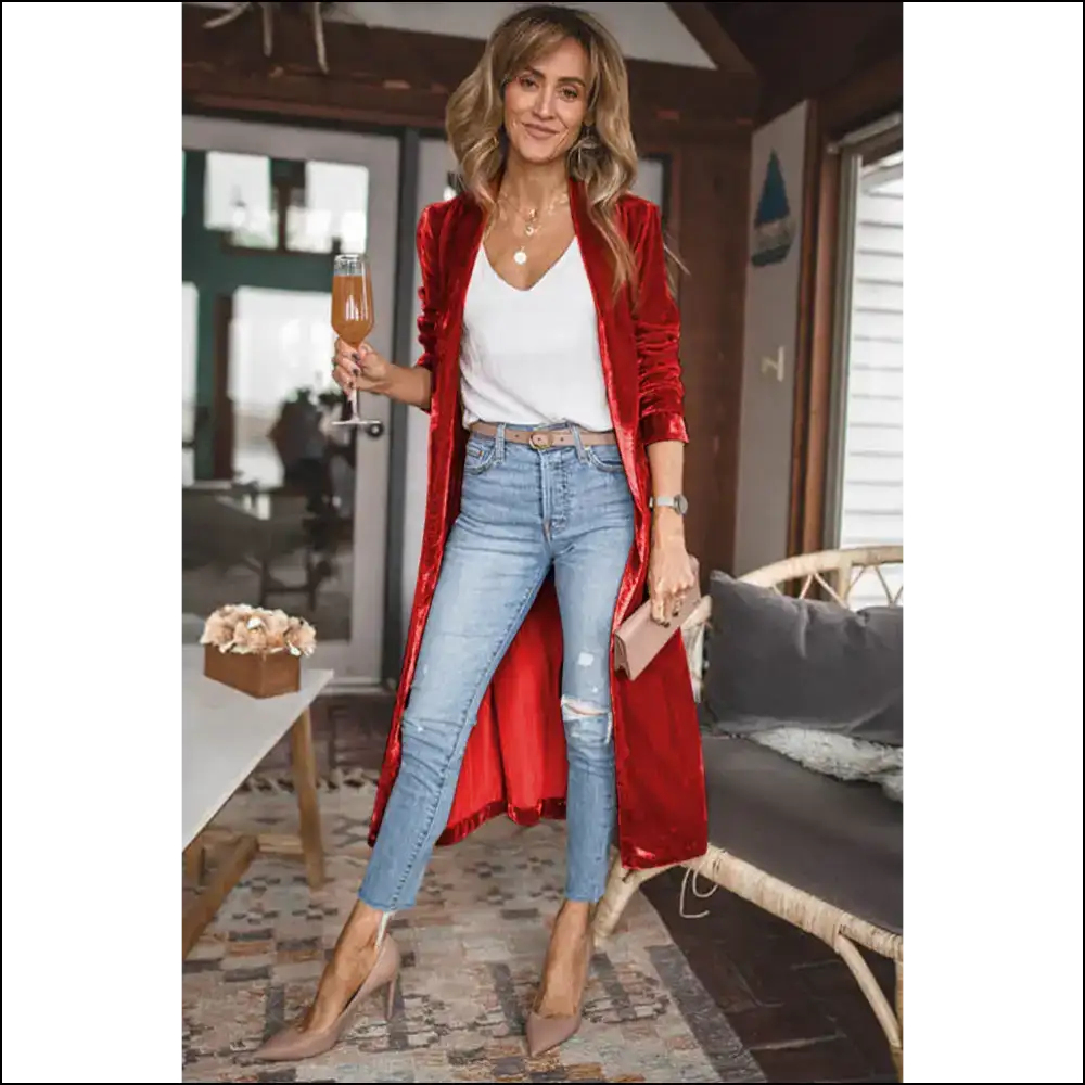 Velvet Long Cardigan: Basically a Hug you can Wear 😉 Needful Things - Cardigans on Sale Worldwide Shipping