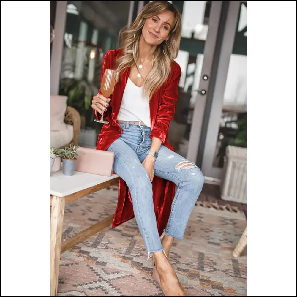 Velvet Long Cardigan: Basically a Hug you can Wear 😉 Needful Things - Yellow / s - Cardigans on Sale Worldwide Shipping