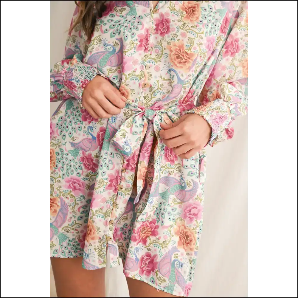 Vibrant Boho Long Sleeve Mini Dress: Dress Slay Later 😜 Needful Things - Short Dresses on Sale Worldwide Shipping