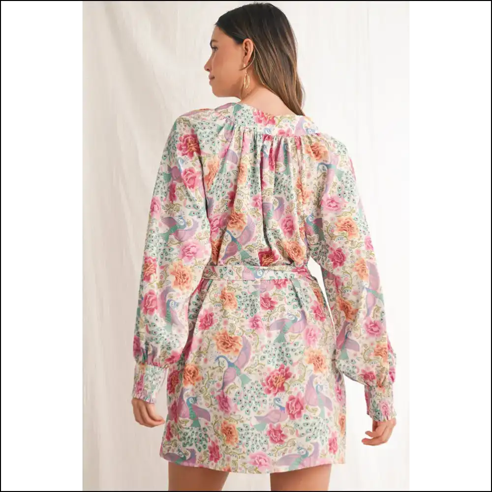 Vibrant Boho Long Sleeve Mini Dress: Dress Slay Later 😜 Needful Things - Short Dresses on Sale Worldwide Shipping