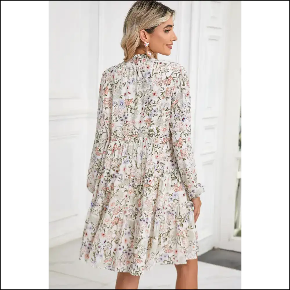 Vibrant Green Floral Dress: Twirl Into Trouble 😈 Needful Things - Short Dresses on Sale Worldwide Shipping