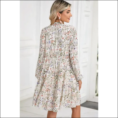Vibrant Green Floral Dress: Twirl Into Trouble 😈 Needful Things - Short Dresses on Sale Worldwide Shipping