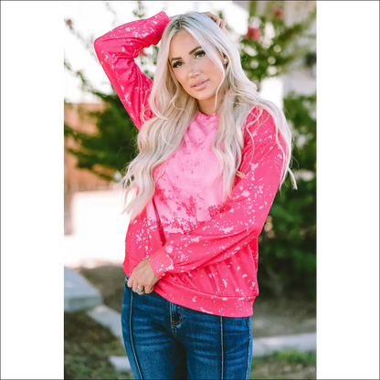 Vibrant Tie-dye Long Sleeve Pullover Sweatshirt - Sweatshirts & Hoodies on Sale Worldwide Shipping