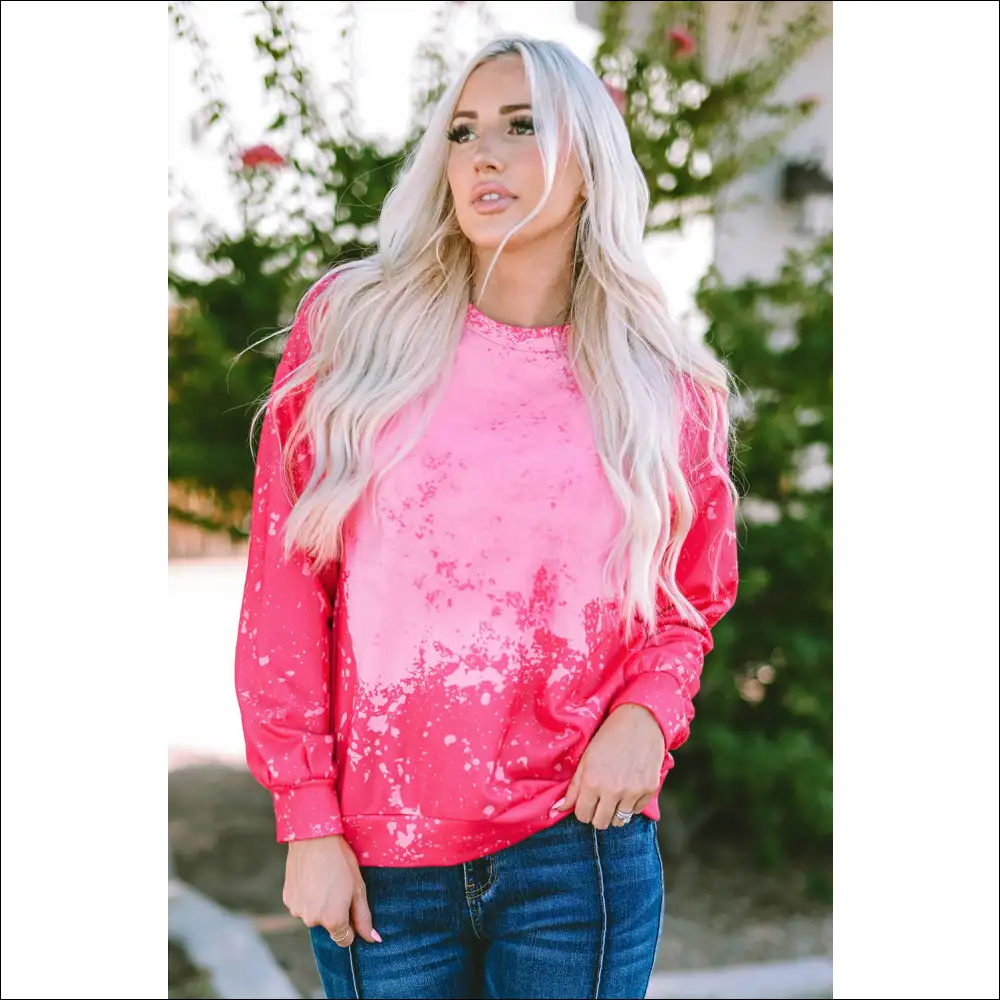 Vibrant Tie-dye Long Sleeve Pullover Sweatshirt - Sweatshirts & Hoodies on Sale Worldwide Shipping