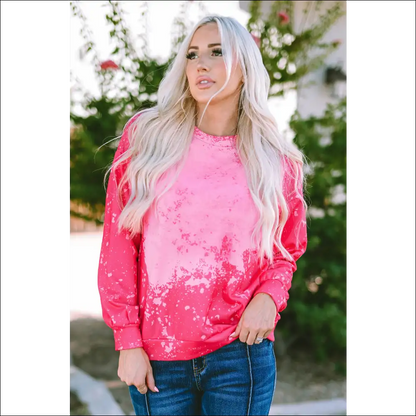 Vibrant Tie-dye Long Sleeve Pullover Sweatshirt - Sweatshirts & Hoodies on Sale Worldwide Shipping
