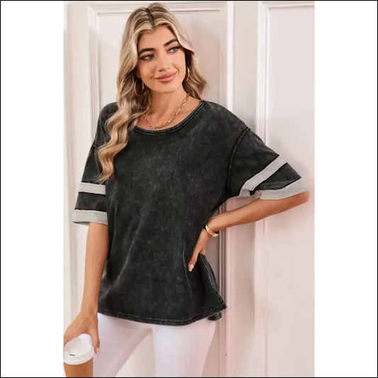 Vintage Black Stripe Tee: so Comfy It’s Practically Nude! 🖤 Needful Things - s - t Shirts on Sale Worldwide Shipping