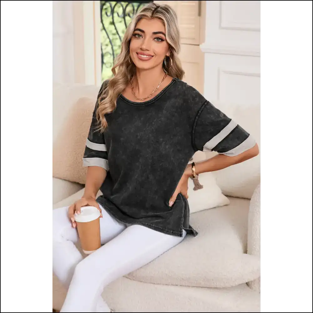 Vintage Black Stripe Tee: so Comfy It’s Practically Nude! 🖤 Needful Things - t Shirts on Sale Worldwide Shipping