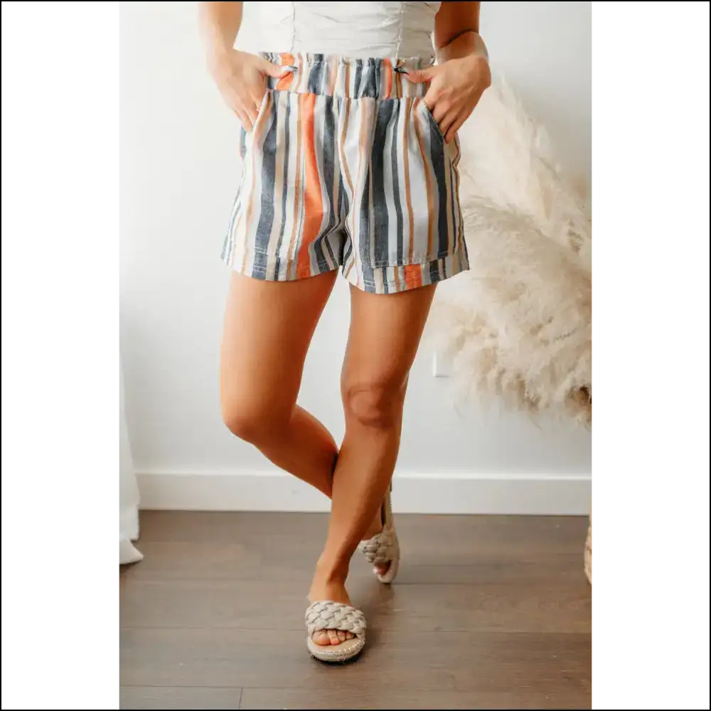 Vintage Washed Striped Shorts: Leg Freedom! 😎 Needful Things - Shorts on Sale Worldwide Shipping