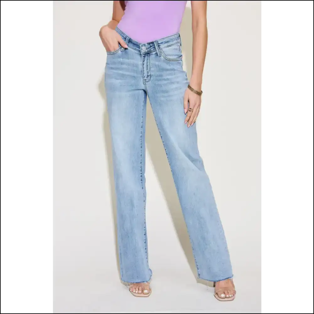 Waistband Straight Jeans that Make your Comfort Dreams Come True 🎉 - Light / 15 - on Sale Worldwide Shipping