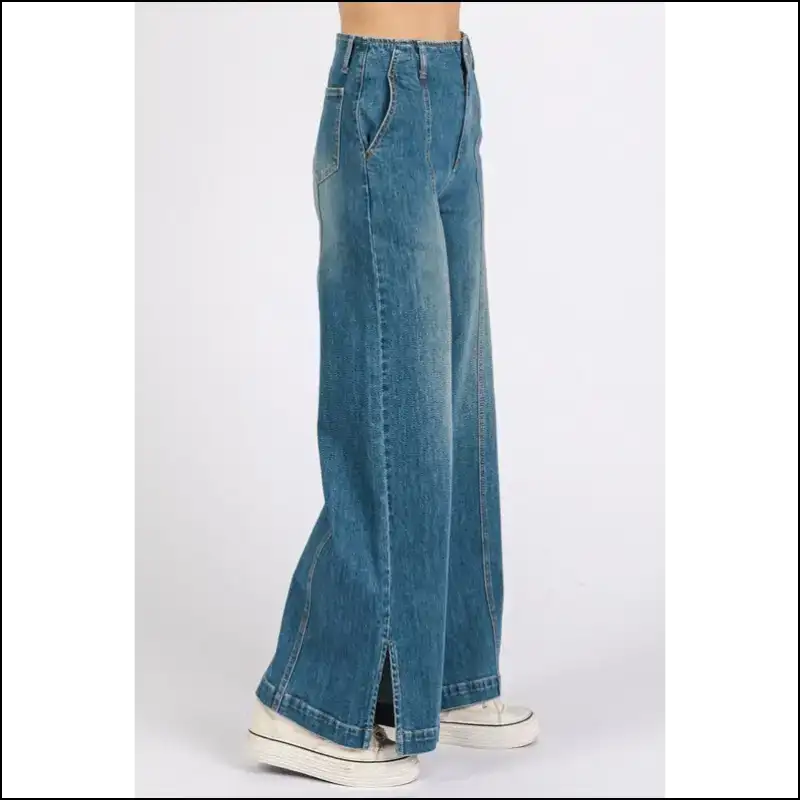 Walk of Fame? Nah I’ll Take my Medium Wash Wide Leg Jeans! 😎✨ - Jeans on Sale Worldwide Shipping