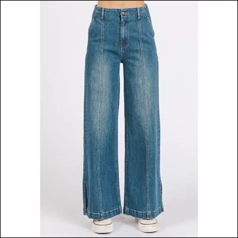 Walk of Fame? Nah I’ll Take my Medium Wash Wide Leg Jeans! 😎✨ - Jeans on Sale Worldwide Shipping