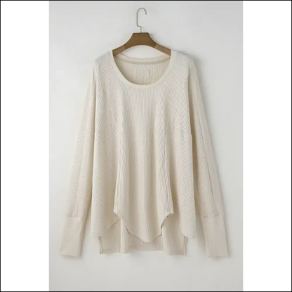 Wfle Knit Oversized Top: Basically a Cloud you can Wear ?️ - Long Sleeve Tops Shirts & on Sale Worldwide Shipping