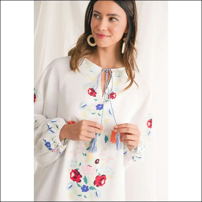 White Boho Floral Mini Dress: so Cute It’s Practically Illegal 😇 - Short Dresses on Sale Worldwide Shipping