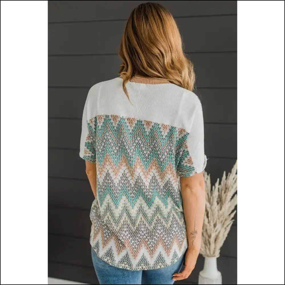 White Chevron Patchwork Raglan: Ditch the Beige Embrace Rage! Needful Things. 😉 - t Shirts on Sale Worldwide Shipping