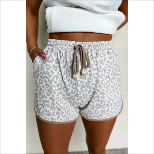 White Leopard Chic Shorts: so Comfy It’s Criminal! 🐆 Needful Things - s - Shorts on Sale Worldwide Shipping