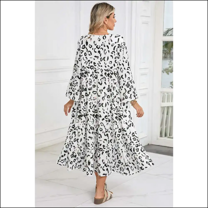 White Leopard Print Dress: your New Bff (before Forever) 🐆 - Maxi Dresses on Sale Worldwide Shipping
