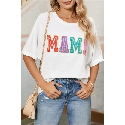 White Mama Chenille t Shirt: Because Adulting is Hard - s - t Shirts on Sale Worldwide Shipping