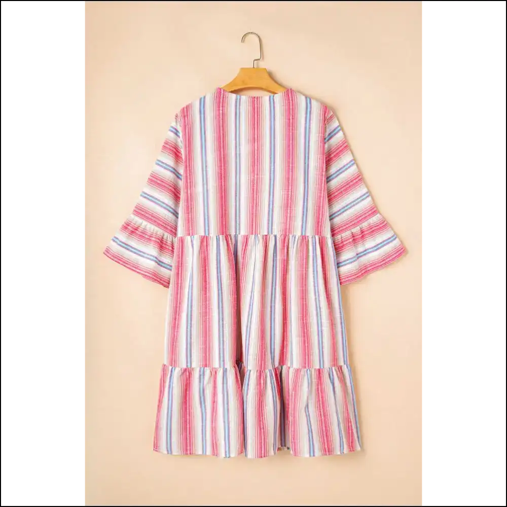 White Stripe Geometric Dress: Finally Fashion that Fits! 💀 Needful Things. 💃 - Plus Size Dresses on Sale Worldwide Shipping